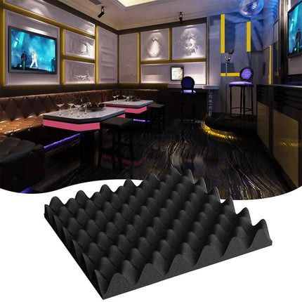 Acoustic Egg Crate Foam Panels 8 Pack 30x30x5cm