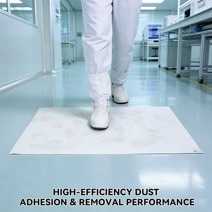 Sticky Dust Floor Mats 10 Pack 115 x 65cm White Peel Sheets