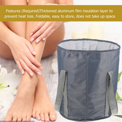 Foldable Foot Soaking Bucket Portable Heat Preserving Basin Travel Foot Bath Tub
