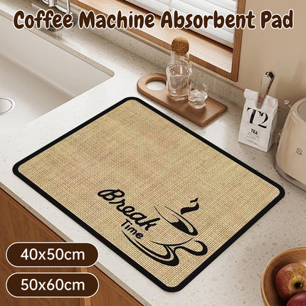 Coffee Machine Absorbent Pad Diatomaceous Earth Quick Dry Dish Mat 2 Sizes