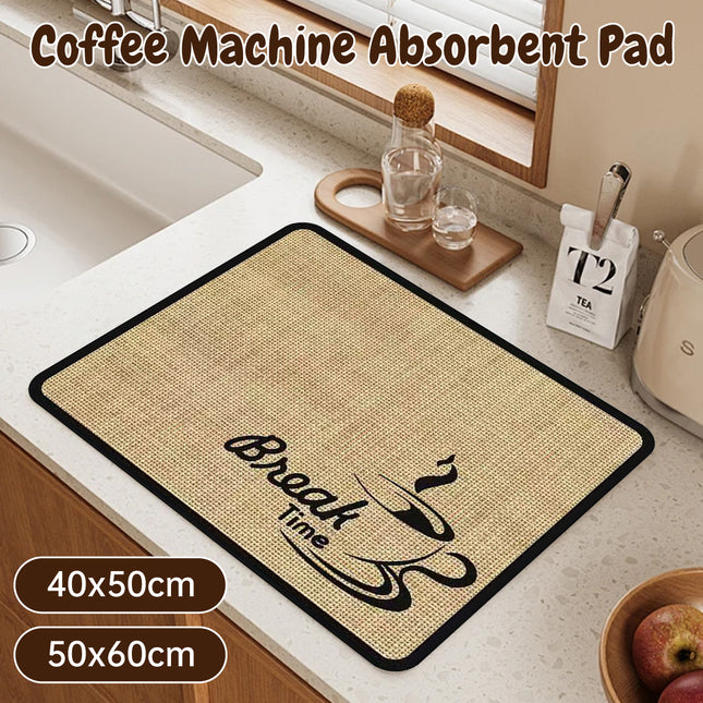 Coffee Machine Absorbent Pad Diatomaceous Earth Quick Dry Dish Mat 2 Sizes