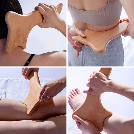 6PCS Wooden Massage Tool Set for Relaxation and Body Care