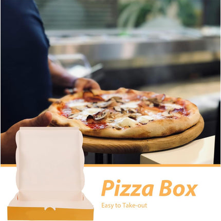 40 Pcs 8/9-Inch Pizza Takeaway Boxes Food Grade Leakproof Greaseproof