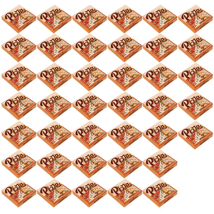 40 Pcs 8/9-Inch Pizza Takeaway Boxes Food Grade Leakproof Greaseproof