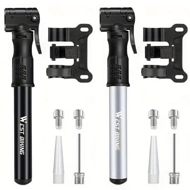 Portable Bicycle Pump Mini Inflatable Tube Pump Tire Inflator for Bike Cycling