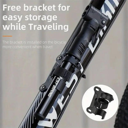 Portable Bicycle Pump Mini Inflatable Tube Pump Tire Inflator for Bike Cycling