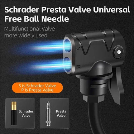 Portable Bicycle Pump Mini Inflatable Tube Pump Tire Inflator for Bike Cycling