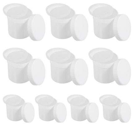 10pcs Wide Mouth Plastic Jar Bottle Powder Storage Container for Spices Snacks