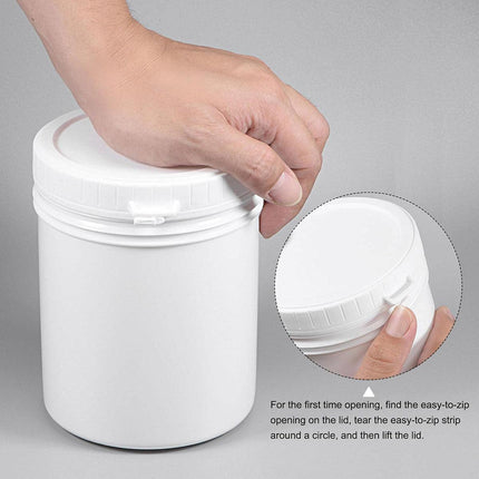 10pcs Wide Mouth Plastic Jar Bottle Powder Storage Container for Spices Snacks