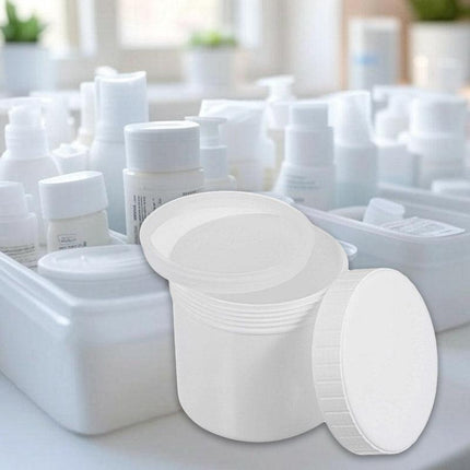 10pcs Wide Mouth Plastic Jar Bottle Powder Storage Container for Spices Snacks