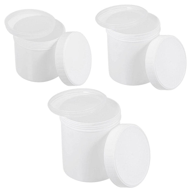 10pcs Wide Mouth Plastic Jar Bottle Powder Storage Container for Spices Snacks