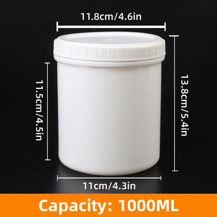 10pcs Wide Mouth Plastic Jar Bottle Powder Storage Container for Spices Snacks