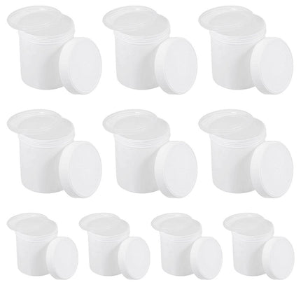 10pcs Wide Mouth Plastic Jar Bottle Powder Storage Container for Spices Snacks