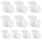 10pcs Wide Mouth Plastic Jar Bottle Powder Storage Container for Spices Snacks