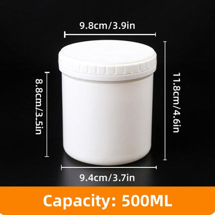 10pcs Wide Mouth Plastic Jar Bottle Powder Storage Container for Spices Snacks