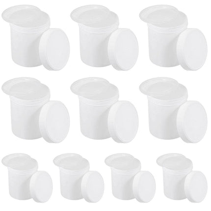 10pcs Wide Mouth Plastic Jar Bottle Powder Storage Container for Spices Snacks