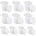 10pcs Wide Mouth Plastic Jar Bottle Powder Storage Container for Spices Snacks