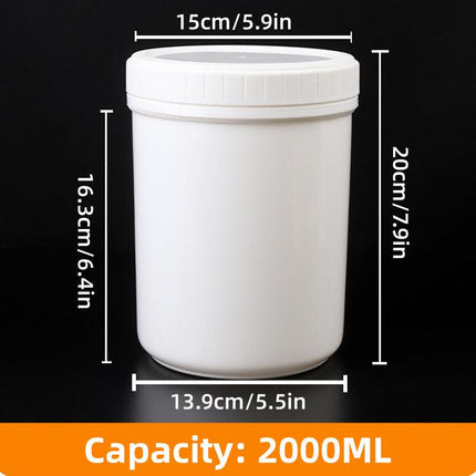 10pcs Wide Mouth Plastic Jar Bottle Powder Storage Container for Spices Snacks
