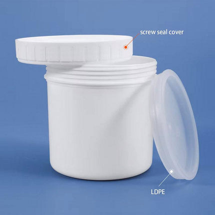 10pcs Wide Mouth Plastic Jar Bottle Powder Storage Container for Spices Snacks