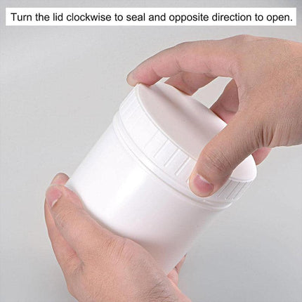 10pcs Wide Mouth Plastic Jar Bottle Powder Storage Container for Spices Snacks