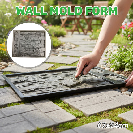 Wall Mold Form Reusable Concrete Mold for DIY Garden Pathway Paving Stone Patio