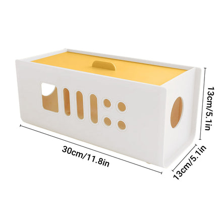 Power Strip Storage Box Plastic Wire Organizer Holder Charger Socket Management