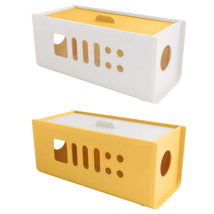 Power Strip Storage Box Plastic Wire Organizer Holder Charger Socket Management