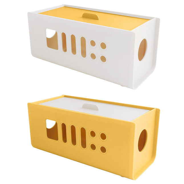 Power Strip Storage Box Plastic Wire Organizer Holder Charger Socket Management