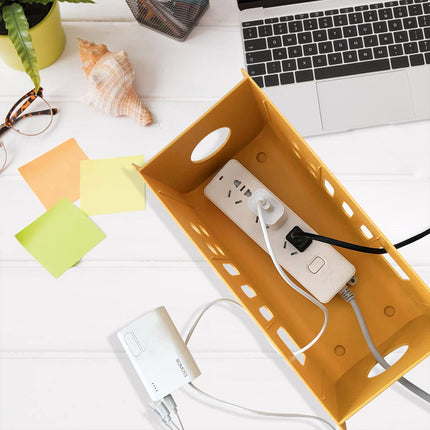 Power Strip Storage Box Plastic Wire Organizer Holder Charger Socket Management