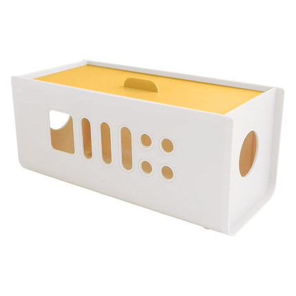 Power Strip Storage Box Plastic Wire Organizer Holder Charger Socket Management