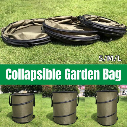 Collapsible Leaf Bin Outdoor Waste Bin for Garden Yard Cleanup and Storage