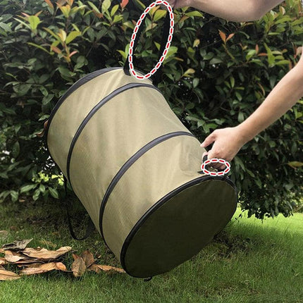 Collapsible Leaf Bin Outdoor Waste Bin for Garden Yard Cleanup and Storage
