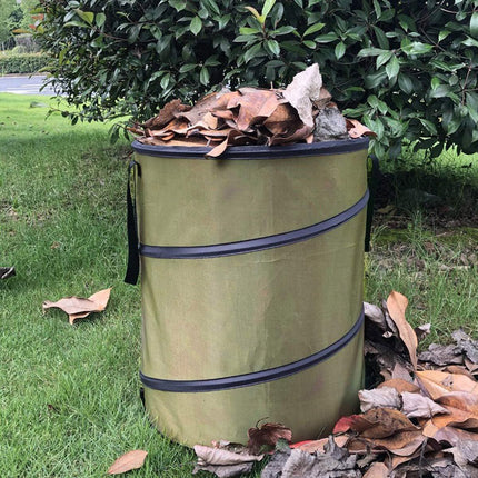 Collapsible Leaf Bin Outdoor Waste Bin for Garden Yard Cleanup and Storage