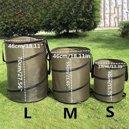Collapsible Leaf Bin Outdoor Waste Bin for Garden Yard Cleanup and Storage