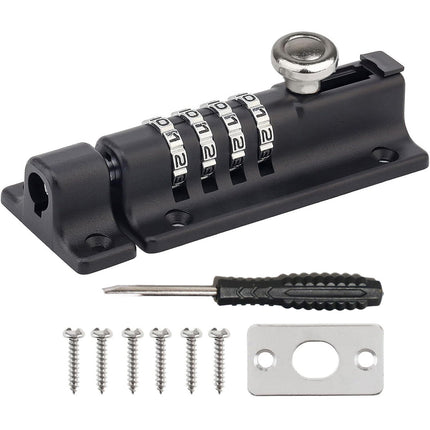 Waterproof Cipher Door Lock Heavy Duty Bolt Outdoor Security Anti Theft Catch