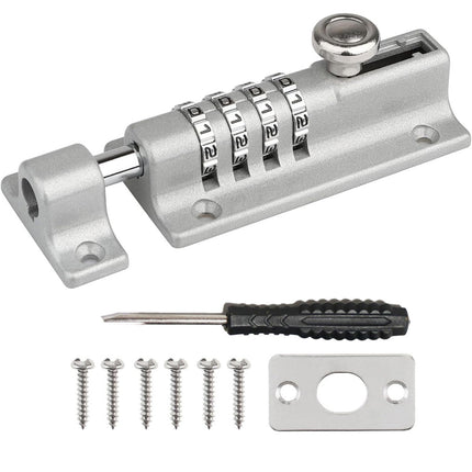 Waterproof Cipher Door Lock Heavy Duty Bolt Outdoor Security Anti Theft Catch