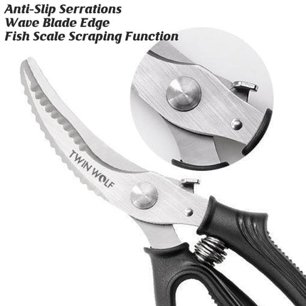 Kitchen Scissors Stainless Steel Multi Purpose Poultry Bone Cutter for Home Cooking