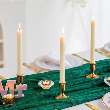 6PCS Gold Candle Holder Decoration Tabletop for Christmas Romantic Dinner Decor