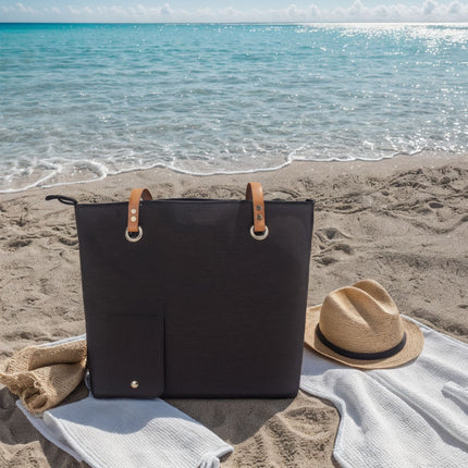 Portable Beach Handheld Wine Bag Durable Easy to Clean for Travel Picnic Use