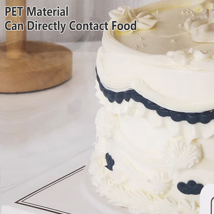 10PCS Clear Cake Box Treat Display Portable Packaging Food Safe PET Birthday