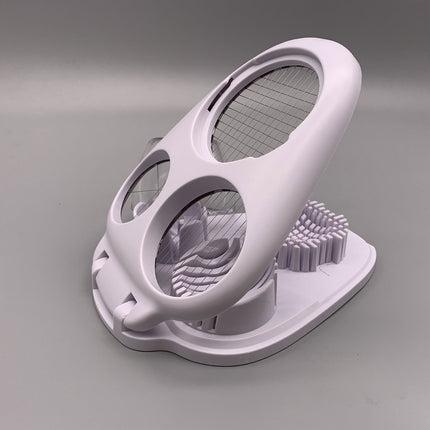 Egg Slicer Kitchen Egg Cutter Stainless Steel Boiled Egg Cutting Tool for Salad