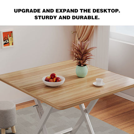 60cm Wooden Folding Table Tray Dinner Home Coffee Snack Outdoor Desk Portable