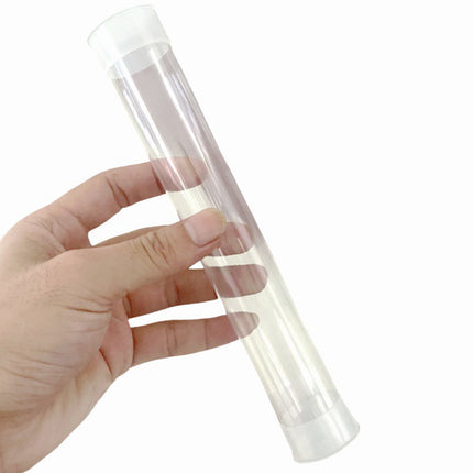 20PCS Transparent Plastic Packaging Tubes Durable for Oil Painting Artwork Use