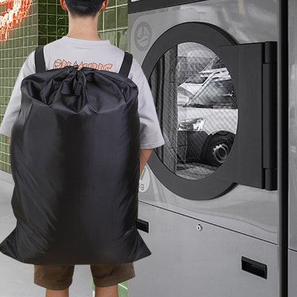 Backpack Laundry Bag Polyester Drawstring Storage Bag for Students Travel