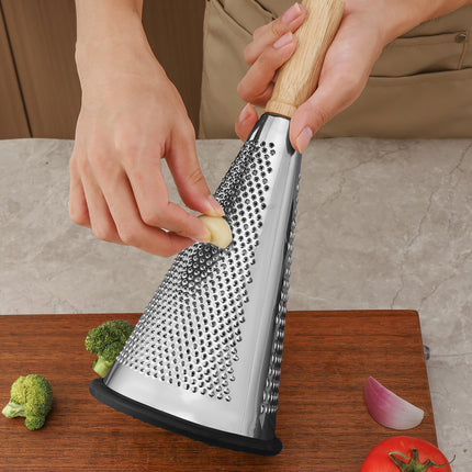 3 Side Grater Stainless Steel Cheese Potato Portable Shredder Kitchen Tool Use