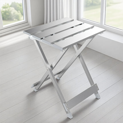 Lightweight Aluminum Alloy Folding Stool Portable for Camping Hiking Fishing