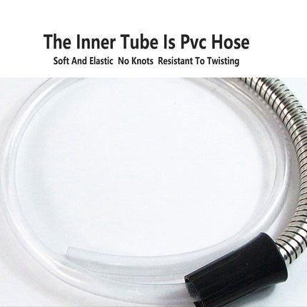 50FT Stainless Steel Garden Water Hose Telescopic Pipe Car Wash Flower Watering