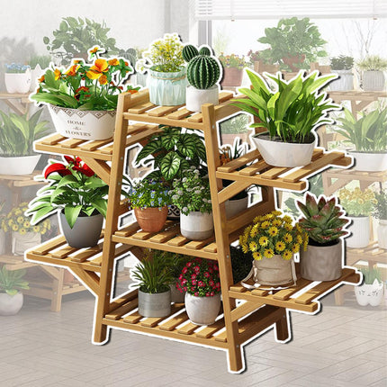 Multi-Tier Plant Stand Indoor Outdoor Flower Pot Holder Balcony Shelf Rack