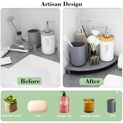 Drain Mat Tray Set Countertop Dish Drying Organizer With Metal Feet For Kitchen
