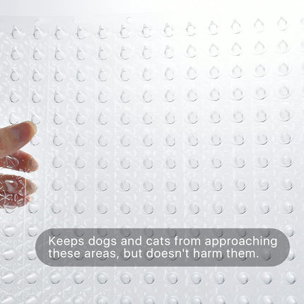 10PCS Cat Deterrent Mat Set with Soft Spikes Humane Fence and Surface Protector